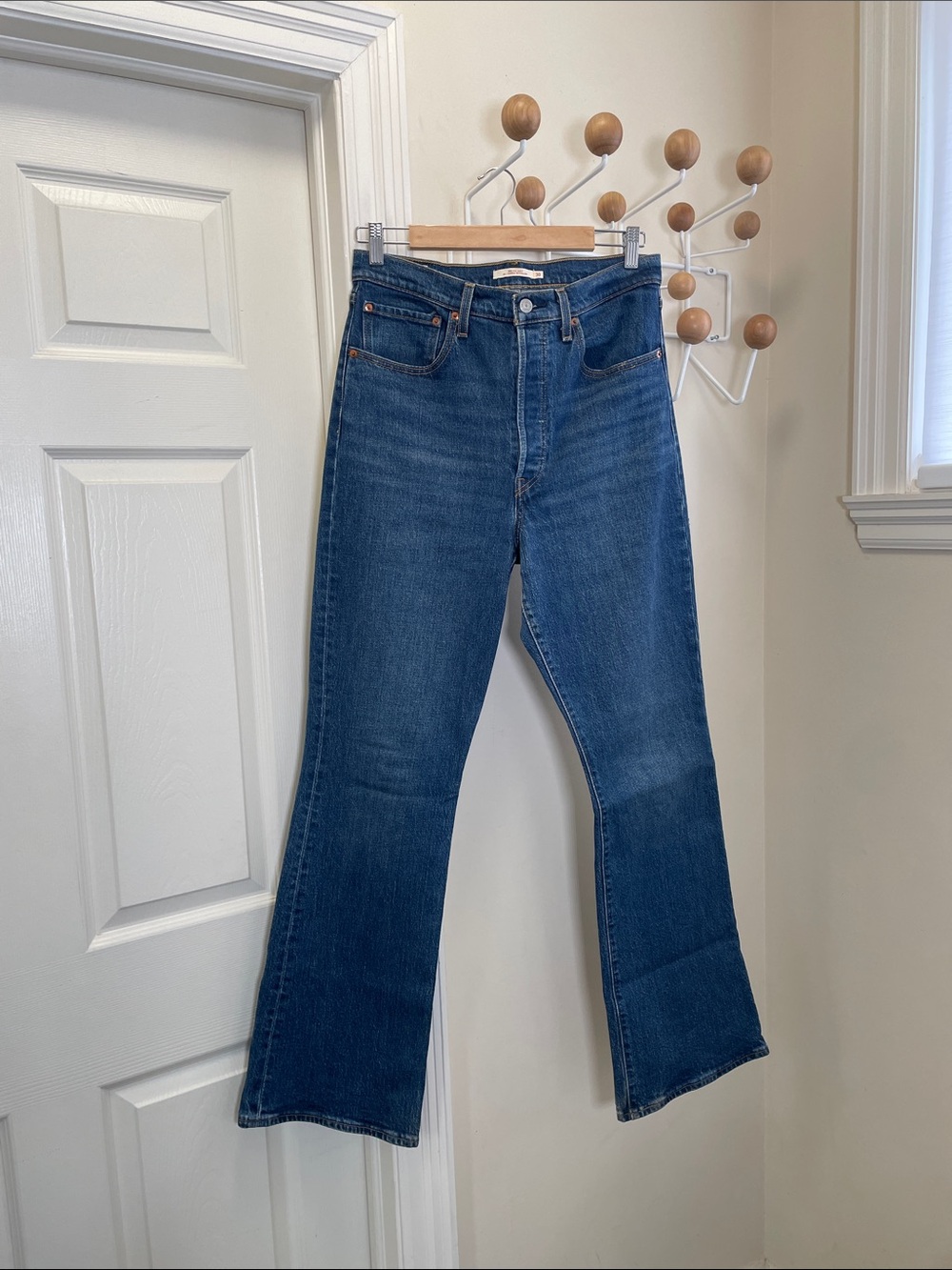 Levi's - Ribcage Boot Wide Legged Straight Denim Jeans - Blue - 30x33